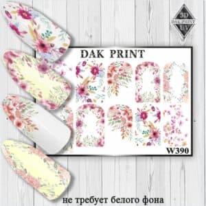 Наклейки для ногтей слайдер дизайн W 390