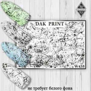 Наклейки для ногтей слайдер дизайн W 435