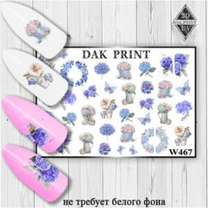 Наклейки для ногтей слайдер дизайн W 467