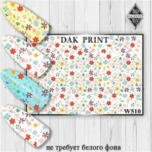 Наклейки для ногтей слайдер дизайн W 510