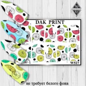 Наклейки для ногтей слайдер дизайн W 527
