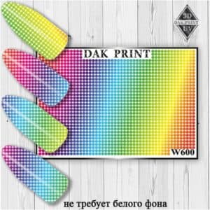 Наклейки для ногтей слайдер дизайн  W 600