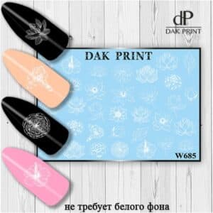 Наклейки для ногтей слайдер дизайн  W 685