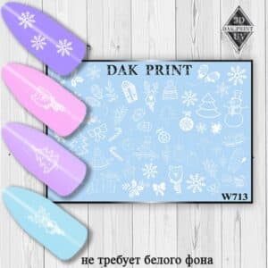 Наклейки для ногтей слайдер дизайн W 713