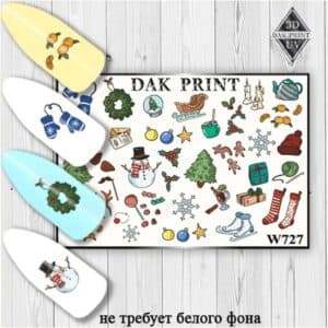 Наклейки для ногтей слайдер дизайн W 727