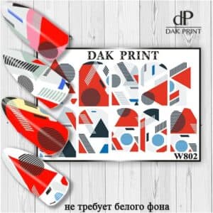 Наклейки для ногтей слайдер дизайн  W 802