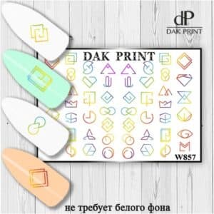 Наклейки для ногтей слайдер дизайн  W 857