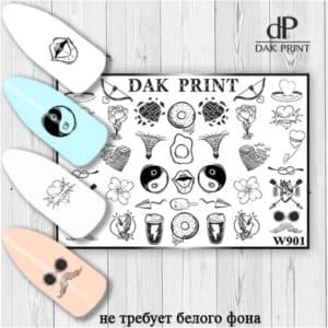 Наклейки для ногтей слайдер дизайн W 901
