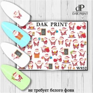Наклейки для ногтей слайдер дизайн W 932